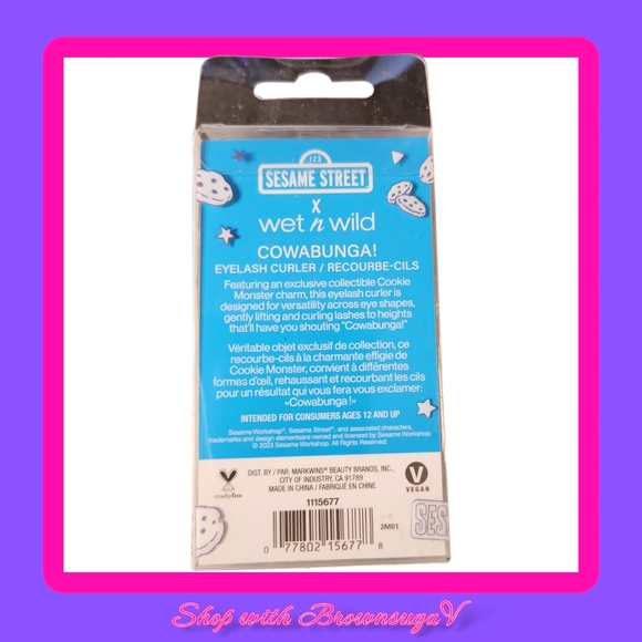SESAME STREET COOKIE MONSTER Cowabunga Eyelash Curler - Picture 2 of 2